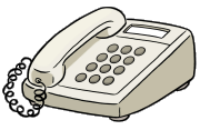 Ein gezeichnetes Telefon