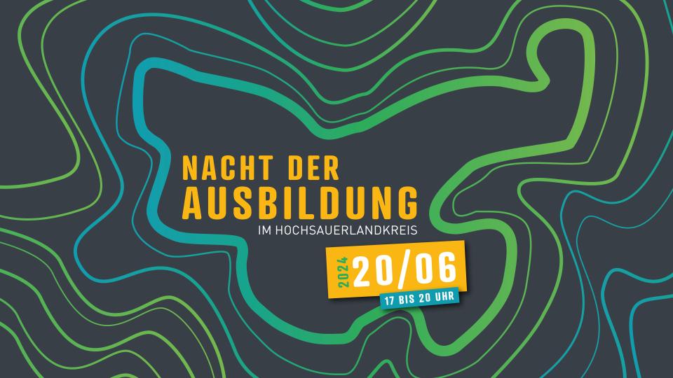 Abgebildet ist das Logo zur Nacht der Ausbildung im Hochsauerlandkreis. 